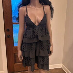 LACE The Label Eyelet Ruffle Tiered Mini Dress